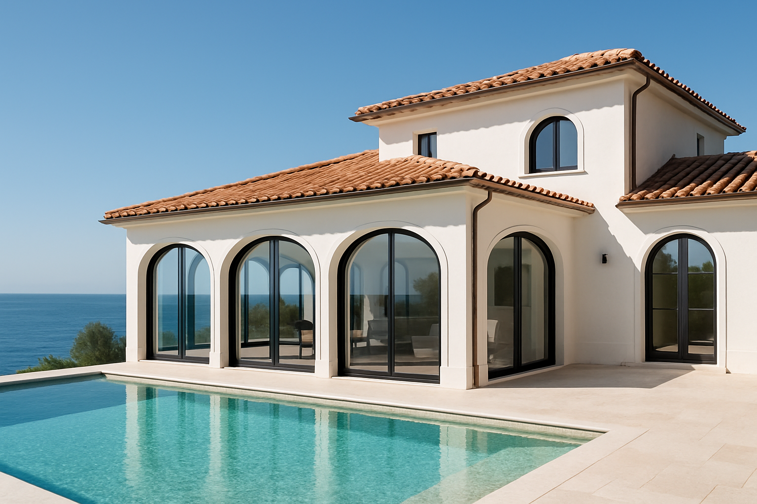 Pergola with lift slide